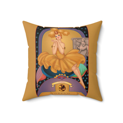 November & Topaz (from the Gem Series) by Sofia Chiostri Spun Polyester Square Pillow