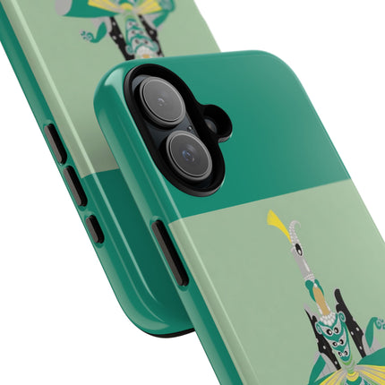 Peacock Dancer Phone Case – Opulent Glamour & Theatrical Elegance
