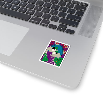 Two Pierrots Kiss-Cut Stickers (4 Sizes)