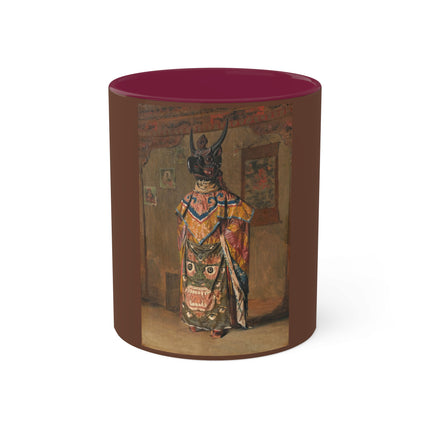 A Buddhist Lama at a Feast at Pemionchi Monastery by Vasily Vereshchagin Colorful Mugs, 11oz