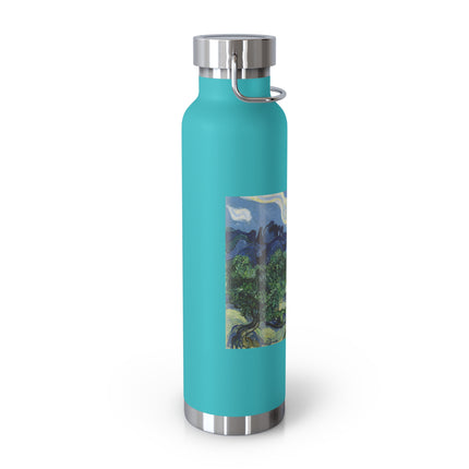 Olive Trees by Vincent Van Gogh Copper Vacuum Insulated Bottle, 22oz