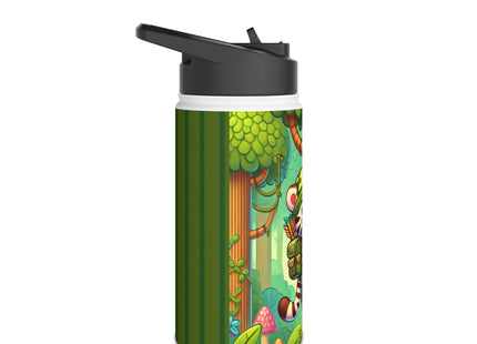 Stealthy Stripes Stainless Steel Water Bottle, Standard Lid