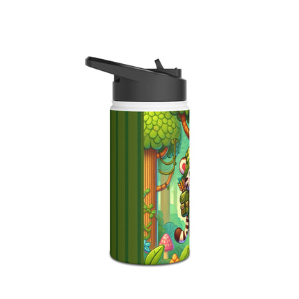 Stealthy Stripes Stainless Steel Water Bottle, Standard Lid