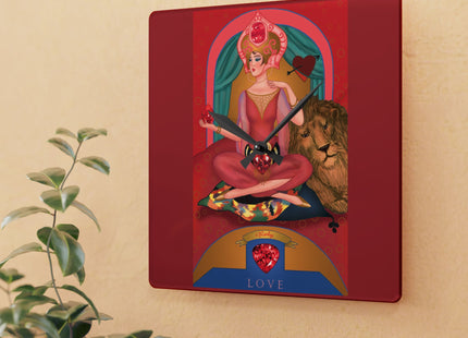 July & Ruby Zodiac Acrylic Wall Clock