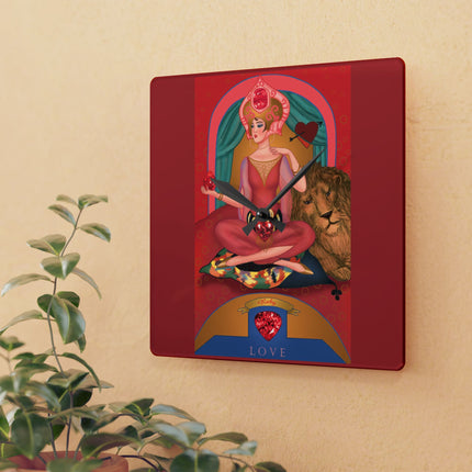 July & Ruby Zodiac Acrylic Wall Clock