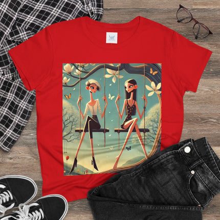 Whispers on the Spring Swing Cotton Tee