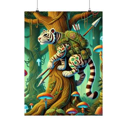 🐅🌿 Silent Stripes Matte Vertical Poster – Mystery, Stealth & Jungle Majesty