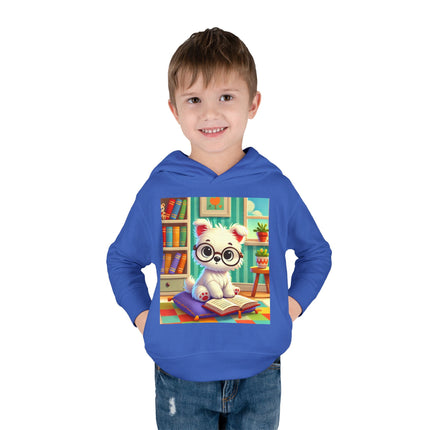 Little Scholar Pup Toddler Pullover Fleece Hoodie