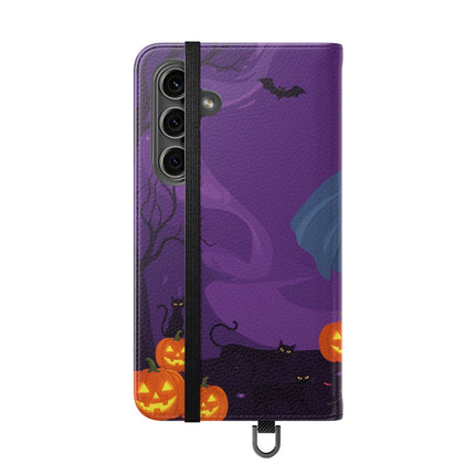 🎭🌹 The Harlequin Rose Masquerade Flip Case – Theatrical Halloween Romance