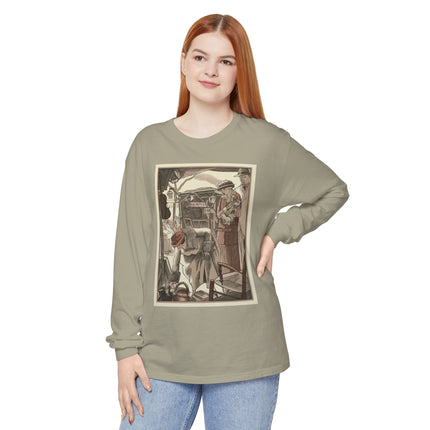 Bric-A-Brac by Fernand Siméon Garment-dyed Long Sleeve T-Shirt