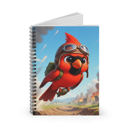 The Cardinal Dive Bomber Spiral Notebook – Ruled Line
