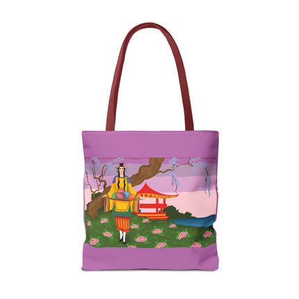 Elegance and Blooms: Vintage Glamour in Springtime Splendor Tote Bag (AOP)