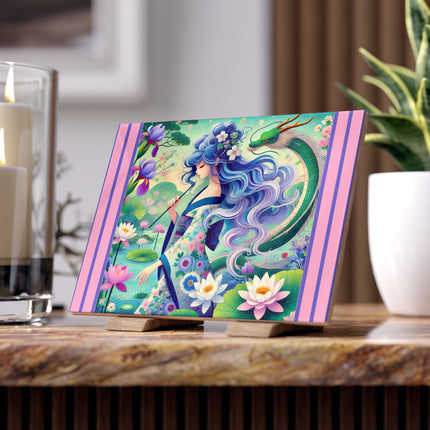 Fairy of the Koi Pond Ceramic Tile