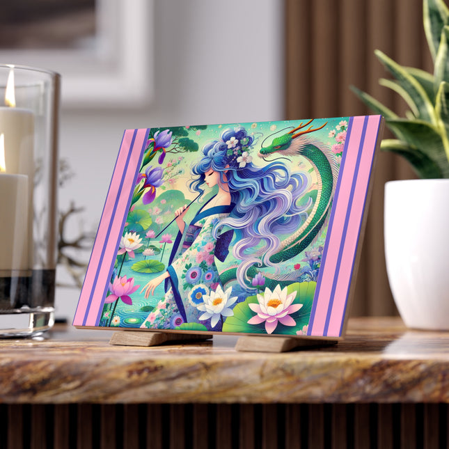 Fairy of the Koi Pond Ceramic Tile