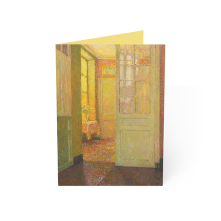 Interior, Window Light by Henri Le Sidaner Greeting Cards (1, 10, 30, and 50pcs)