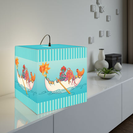 A Rooster's Seafaring Adventure Light Cube Lamp