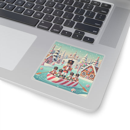 Nutcracker Candy-Striped Adventure Kiss-Cut Stickers (4 Sizes)