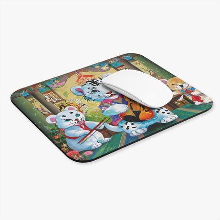 Melodies of the Snow Lion Cub Mouse Pad, Rectangle
