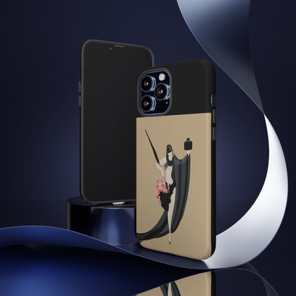 Dancer with Ink & Blossoms Phone Case – Elegant Grace & Artistic Poise