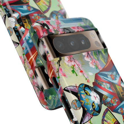 Cyberpunk Geisha Phone Cases