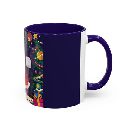 🎄❄️ The Christmas Snowball Dance Colorful Mug – Whimsical Holiday Fashion Fantasy