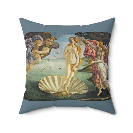 Birth of Venus by Sandro Botticelli Spun Polyester Square Pillow