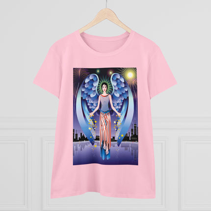 Celestial Symphony Women's Midweight Cotton Tee