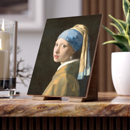 Girl with a Pearl Earring by Johannes Vermeer Ceramic Tile