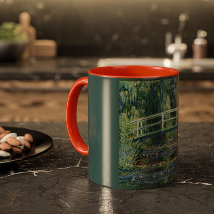 Water Lilies and Japanese Bridge by Claude Monet Colorful Mugs (11oz, 15oz)