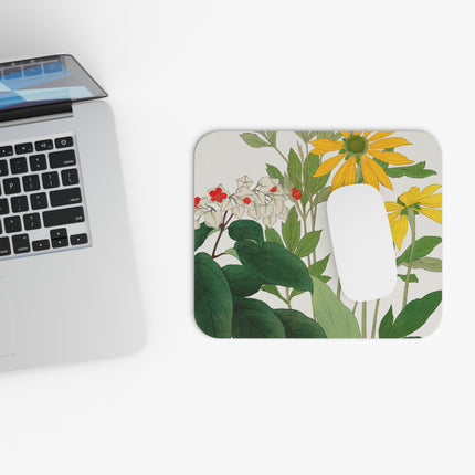 Clerodendrum & Rudbeckia by Tanigami Kônan Mouse Pad, Rectangle