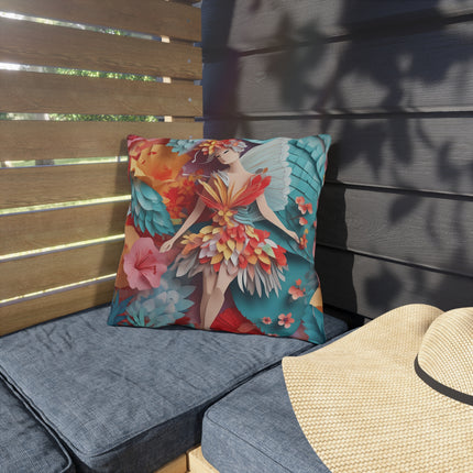 Hibiscus Fairy Outdoor Pillows