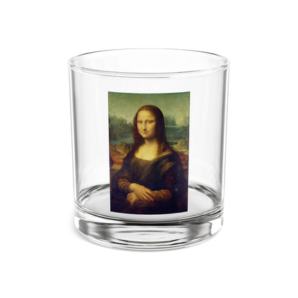 Mona Lisa by Leonardo da Vinci Rocks Glass, 10oz
