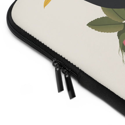 🐦🌹 Blackbird & Rose Laptop Sleeve – Timeless Beauty & Elegant Charm