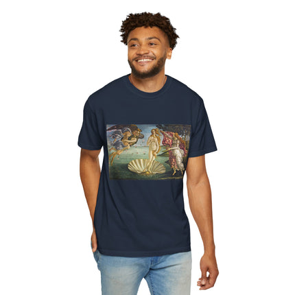 Birth of Venus by Sandro Botticelli Unisex Garment-Dyed T-shirt