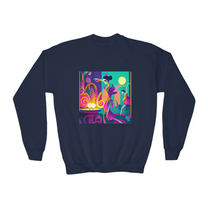 Dance of the Skeleton Ballerinas Youth Crewneck Sweatshirt