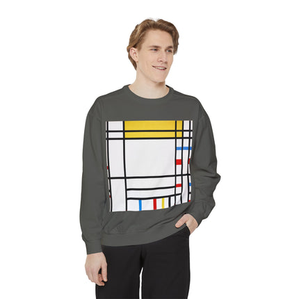 Place de la Concorde by Piet Mondrian Garment-Dyed Sweatshirt