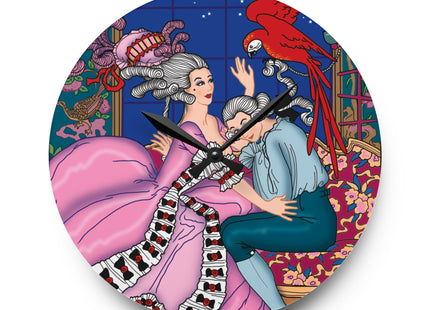 The Jealous Parrot by George Barbier Acrylic Wall Clock