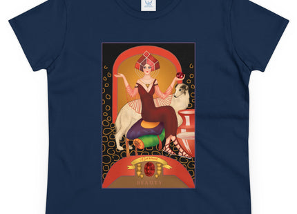 January & Garnet (from the Gem Series) by Sofia Chiostri Women's Midweight Cotton Tee