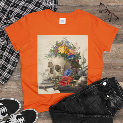Vanitas Still Life by Herman Henstenburgh Women's Midweight Cotton Tee