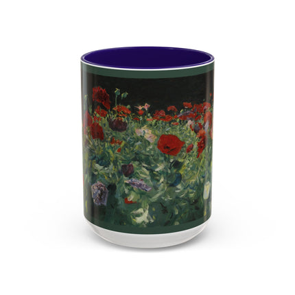 A Study of Poppies for Carnation, Lily, Lily, Rose by John Singer Sargent Colorful Mugs (11oz, 15oz)