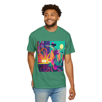 Dance of the Skeleton Ballerinas Unisex Garment-Dyed T-shirt