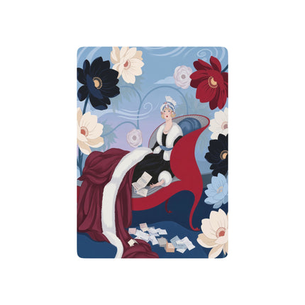 💌🌺 The Lady Of The Love Letters Playing Cards – Art Deco Romantic Elegance