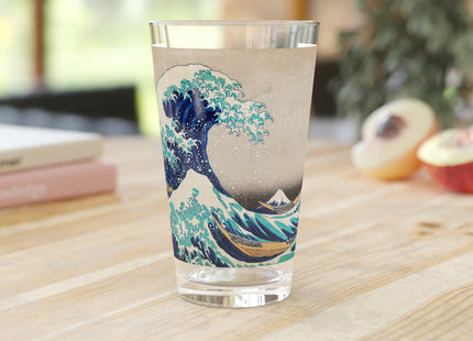 The Great Wave off Kanagawa by Katsushika Hokusai Glass, 16oz