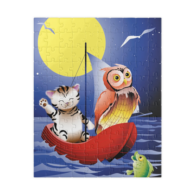 Embarking on a Moonlit Journey Puzzle (110, 252-piece)