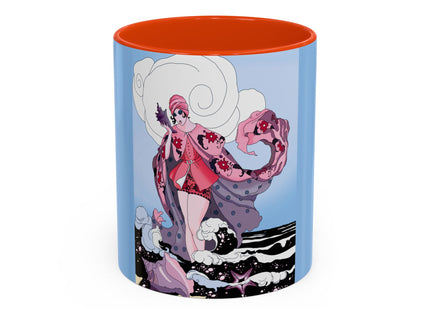 Goddess of the Swirling Sea Colorful Mugs (11oz, 15oz)