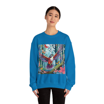Colorful Raptor Unisex Heavy Blend™ Crewneck Sweatshirt
