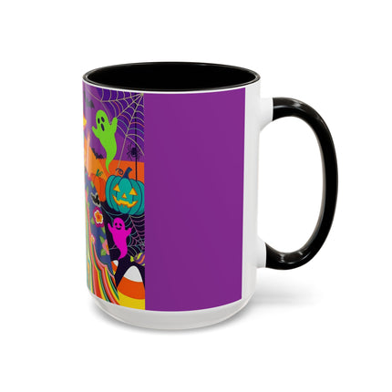 🌈👻 The Rainbow Ghost Masquerade Colorful Mug – Colorful Halloween Charm