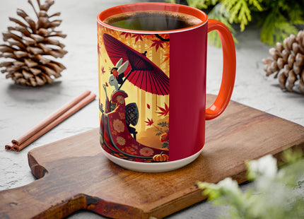Theatrical Harvest Rabbit Colorful Mugs (11oz, 15oz)