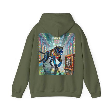 Cyber Panther’s Hunt – Heavy Blend™ Hooded Sweatshirt