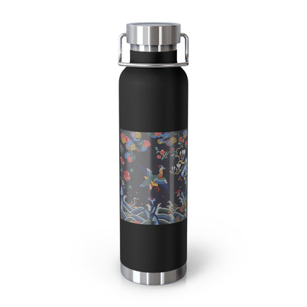 Rank Badge with Mandarin Duck Copper Vacuum Insulated Bottle, 22oz